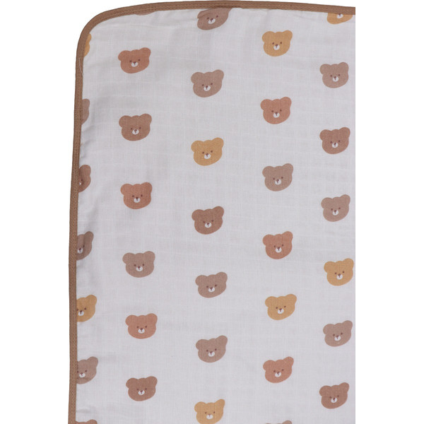 MamaLoes Beertjes Latte 3-Laags Hydrofiel 75 x 100 cm Wiegdeken