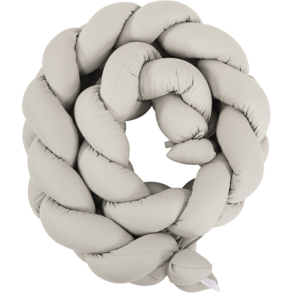 MamaLoes Beige 210 cm Braided Bedbumper