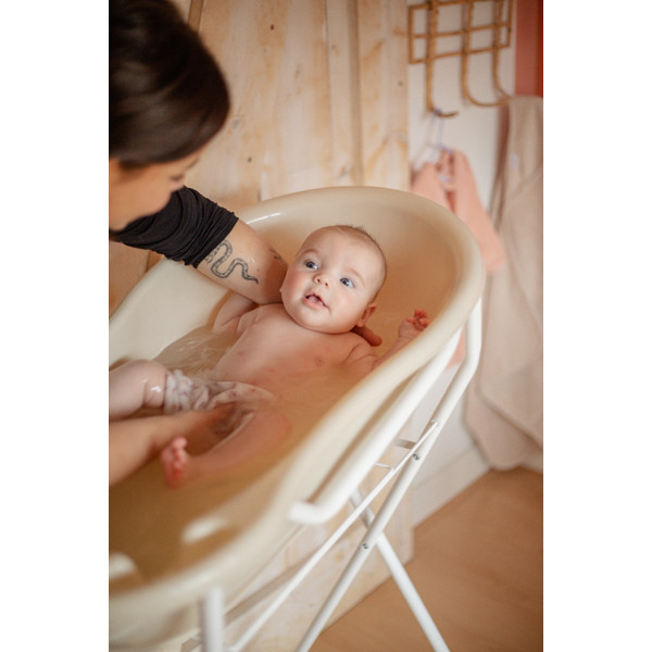 MamaLoes Beige Badset Incl. Zwarte Badstandaard