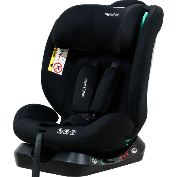 MamaLoes Bo Zwart 40-150 cm i-Size Autostoel