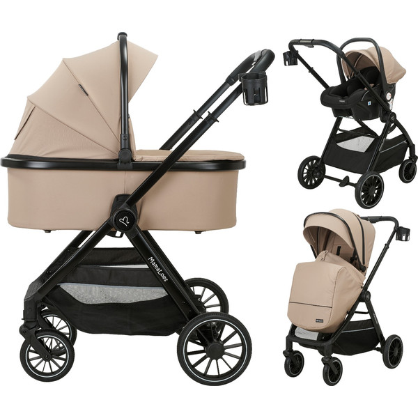 MamaLoes Bodi Nougat 3-in-1 Kinderwagen incl. Autostoel