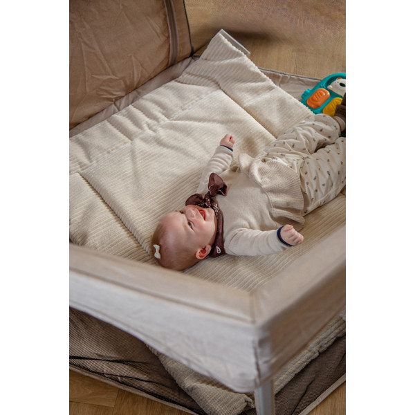 Mamaloes Boris Beige 6-Hoekige Inklapbare Baby Box