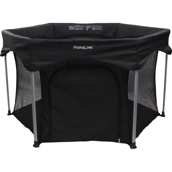 Mamaloes Boris Zwart 6-Hoekige Inklapbare Baby Box ML040607