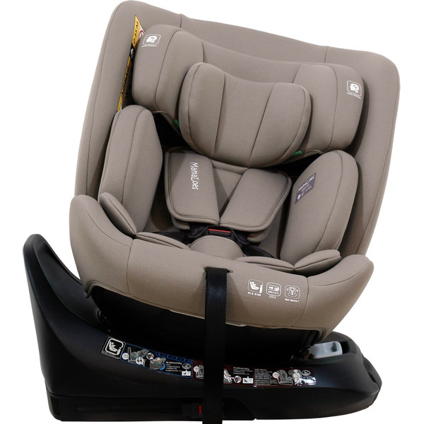 MamaLoes Demian Taupe 40-150 cm 360° i-Size Autostoel