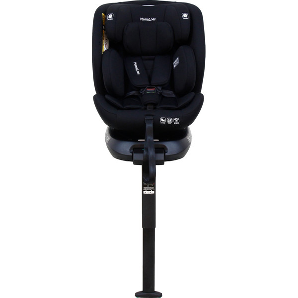 Mamaloes Demian Zwart 40-150 cm 360° i-Size Autostoel