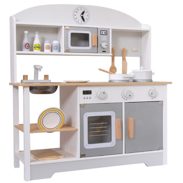 Eco Toys Grijs Moderne Houten Kinderkeuken HC491072