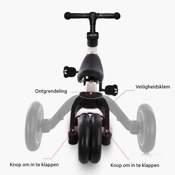 Eco Toys Geel 4-in-1 Loopfiets HC500041