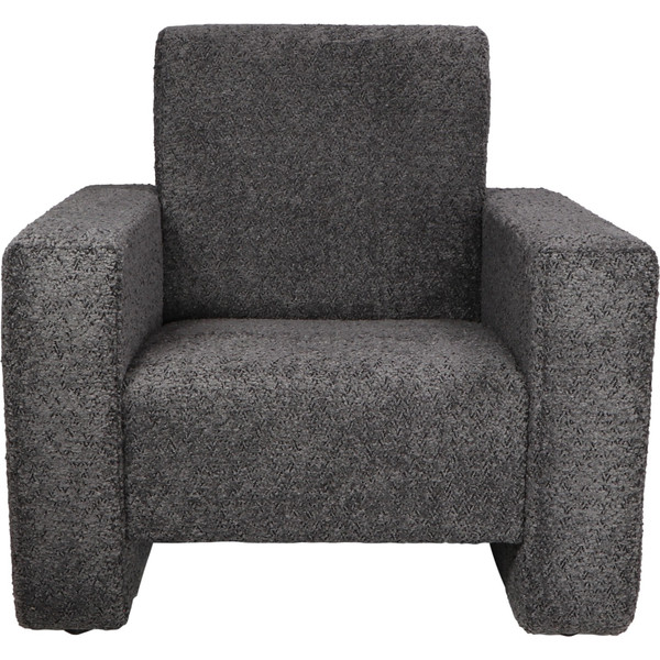 MamaLoes Jamie Antraciet Bouclé Kinderfauteuil ML040706