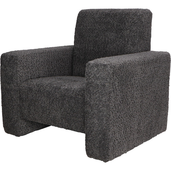 MamaLoes Jamie Antraciet Bouclé Kinderfauteuil ML040706