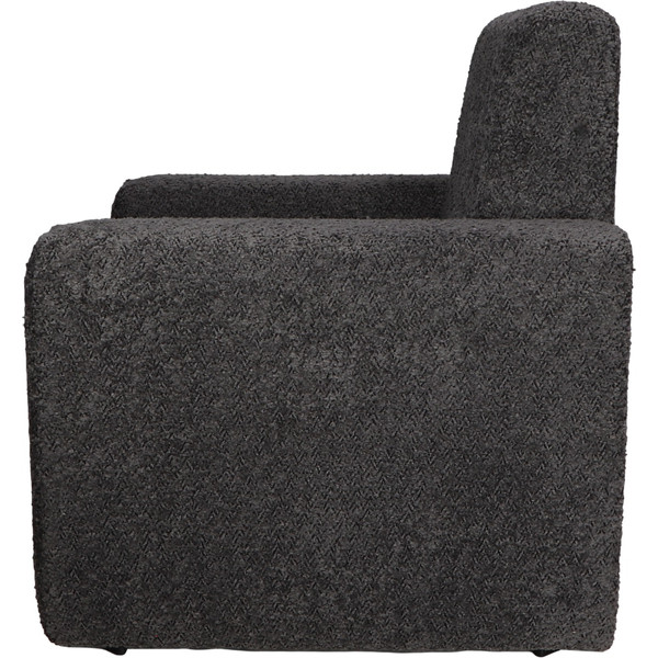 MamaLoes Jamie Antraciet Bouclé Kinderfauteuil ML040706