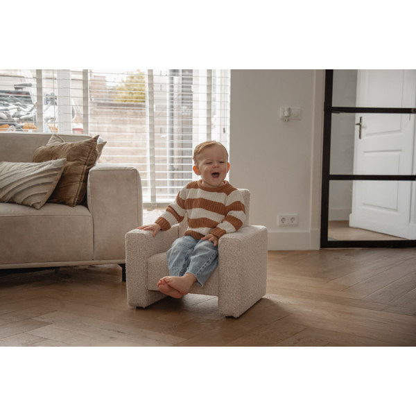 MamaLoes Jamie Beige Bouclé Kinderfauteuil ML040705