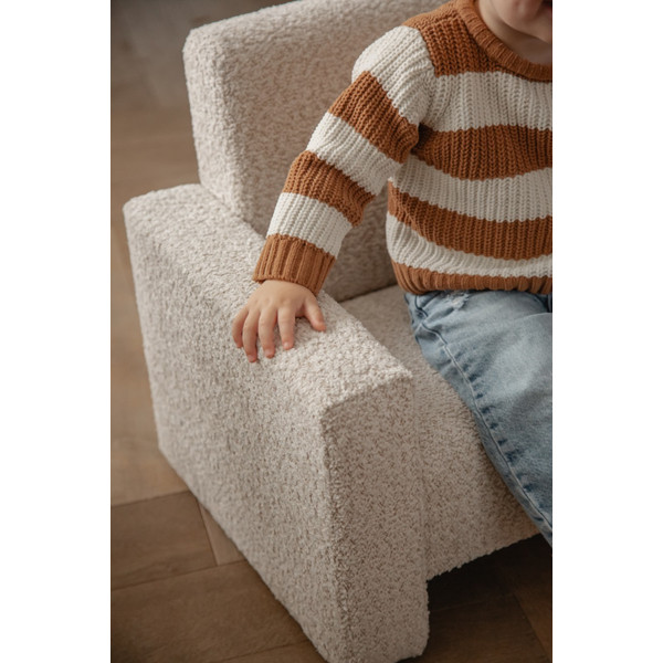 MamaLoes Jamie Beige Bouclé Kinderfauteuil ML040705