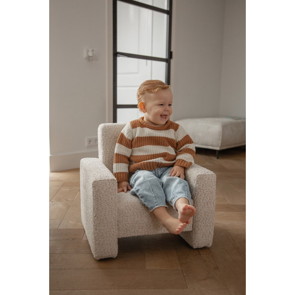 MamaLoes Jamie Beige Bouclé Kinderfauteuil ML040705