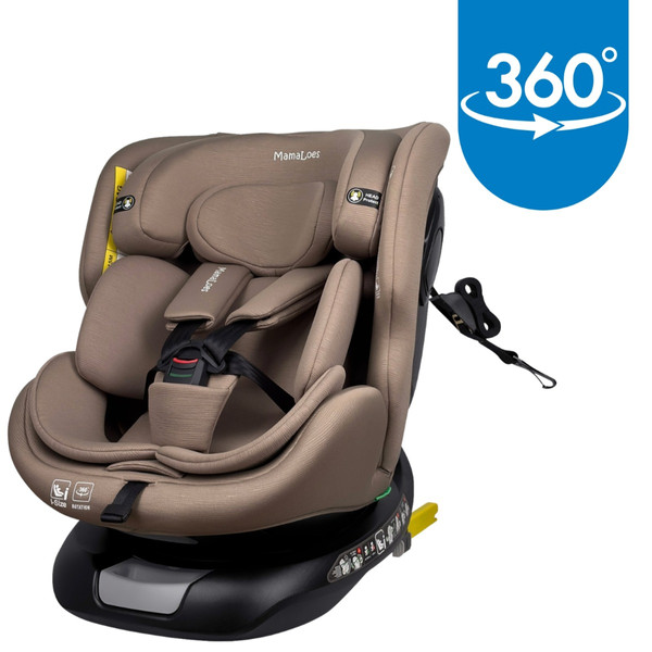 MamaLoes Joah Sand 40-150 cm 360° i-Size Autostoel