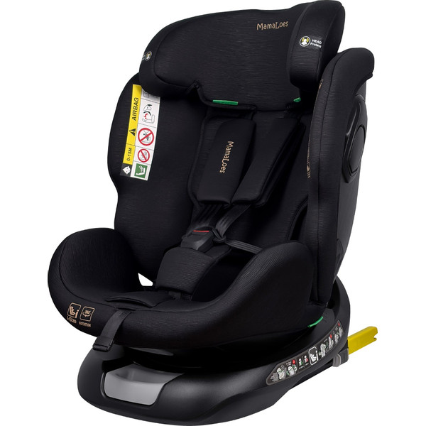 MamaLoes Joah Zwart 40-150 cm 360° i-Size Autostoel