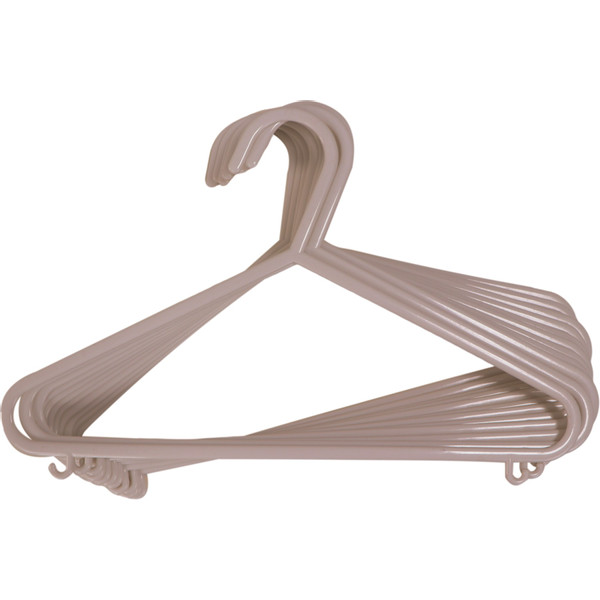 MamaLoes Kledinghangers Kunststof Beige 12 stuks