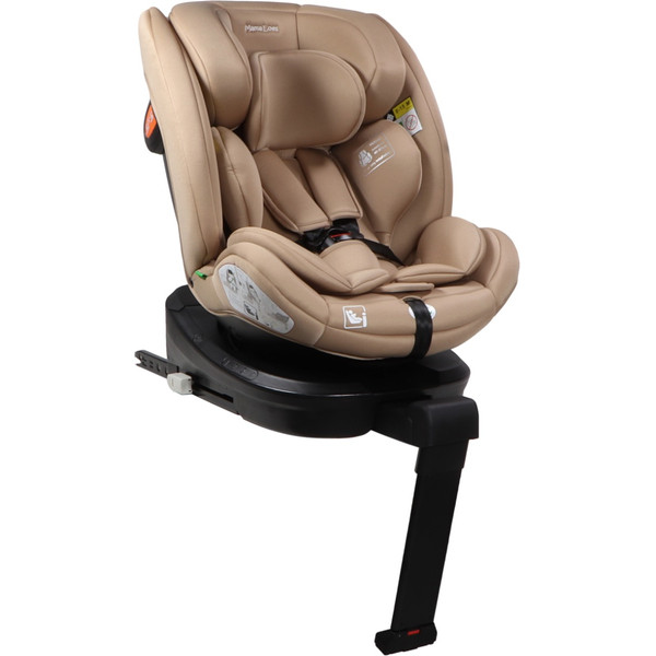 MamaLoes Lio Nougat 40-150 cm 360° i-Size Autostoel - Set van 2