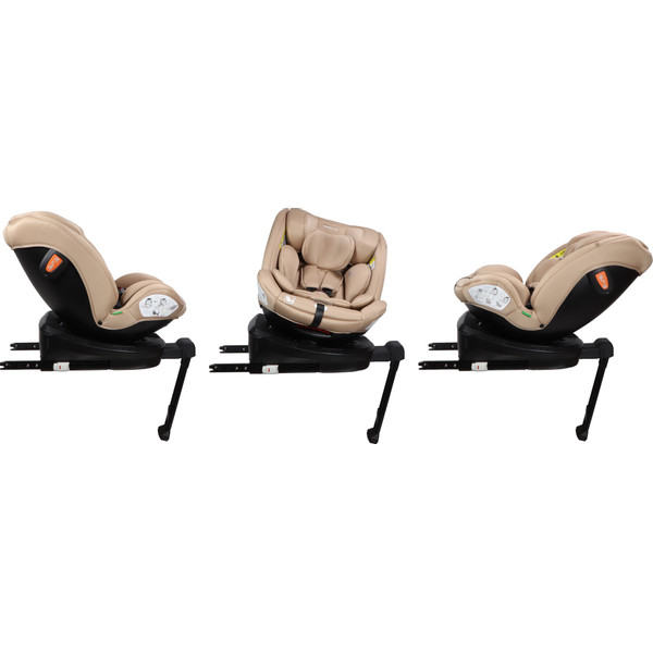 MamaLoes Lio Nougat 40-150 cm 360° i-Size Autostoel - Set van 2