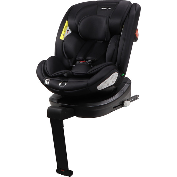 MamaLoes Lio Zwart 40-150 cm 360° i-Size Autostoel - Set van 2