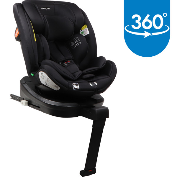 Mamaloes Lio Zwart 40-150 cm 360° i-Size Autostoel ML050221