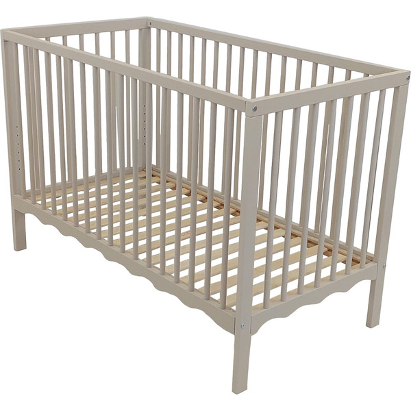 MamaLoes Luno Wave Beige 60 x 120 cm Ledikant