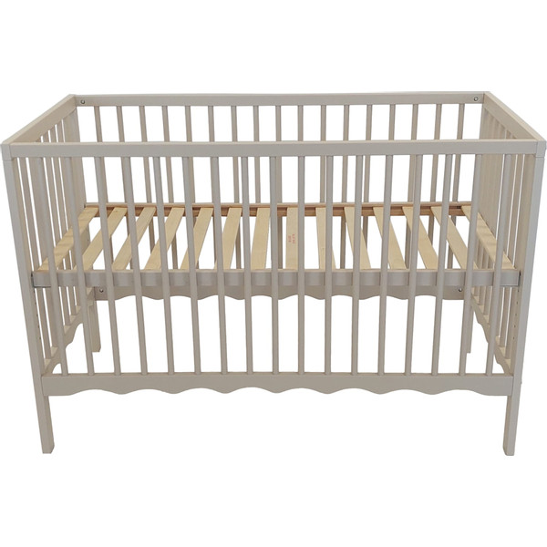 MamaLoes Luno Wave Beige 60 x 120 cm Ledikant