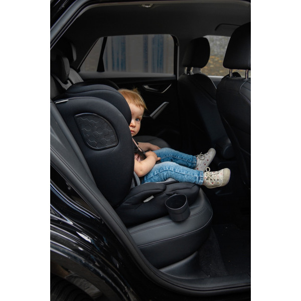 MamaLoes Mick Zwart/Grijs Isofix 76-150 cm i-Size Autostoel ML050226