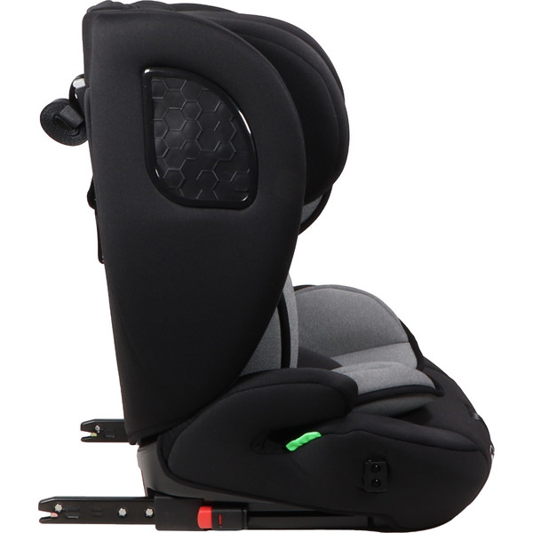 MamaLoes Mick Zwart/Grijs Isofix 76-150 cm i-Size Autostoel ML050226