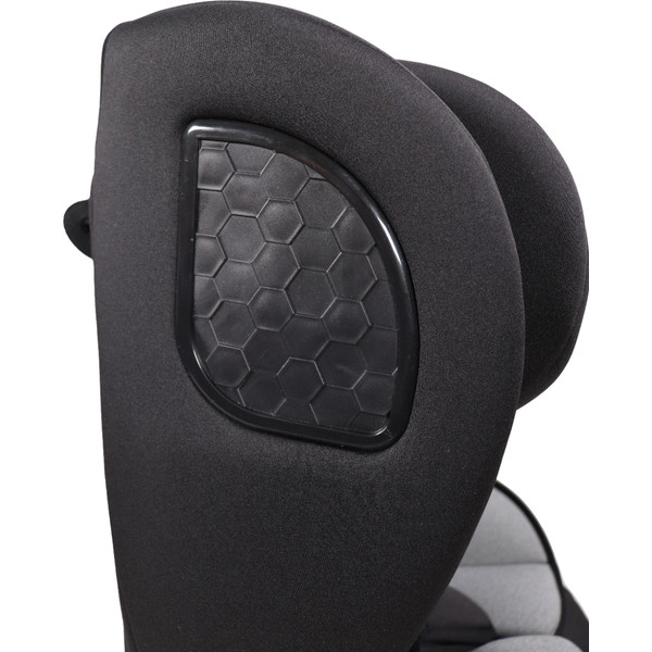 MamaLoes Mick Zwart/Grijs Isofix 76-150 cm i-Size Autostoel - Set van 2