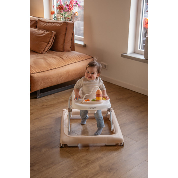 MamaLoes Mikko Beige Baby Walker Loopstoel
