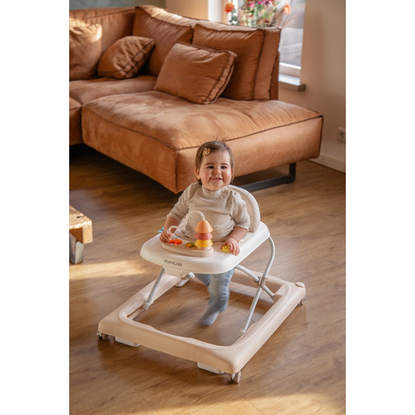 MamaLoes Mikko Beige Baby Walker Loopstoel