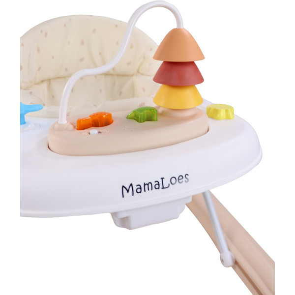 MamaLoes Mikko Beige Baby Walker Loopstoel