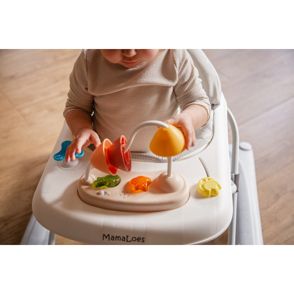 MamaLoes Mikko Grijs Baby Walker Loopstoel