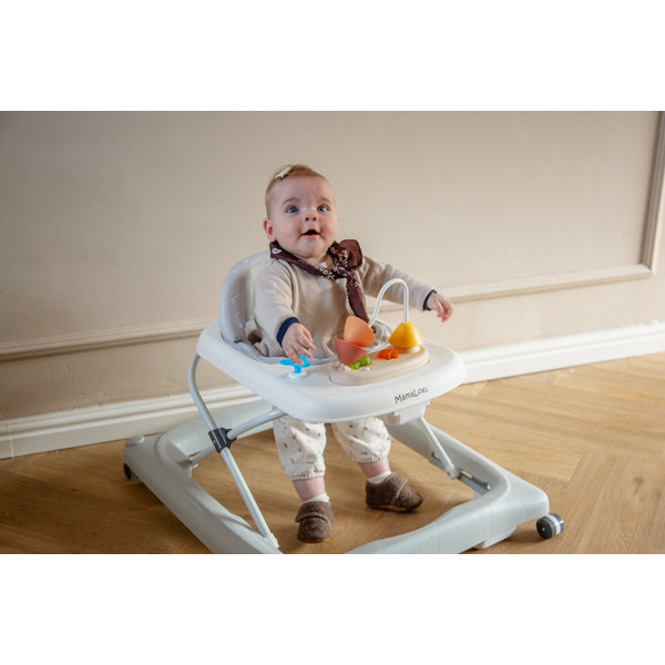 MamaLoes Mikko Grijs Baby Walker Loopstoel