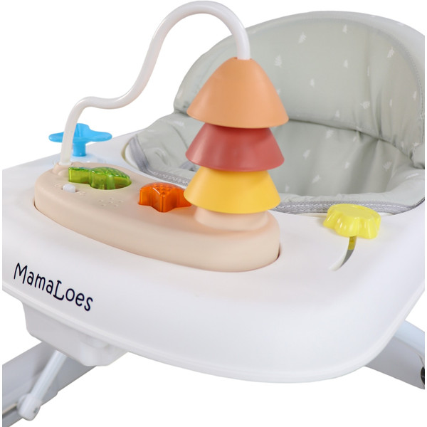 MamaLoes Mikko Grijs Baby Walker Loopstoel