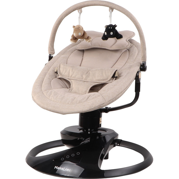 MamaLoes Nola Beige Deluxe Elektrische Babyschommel