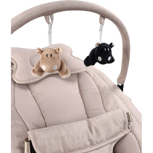 MamaLoes Nola Beige Deluxe Elektrische Babyschommel