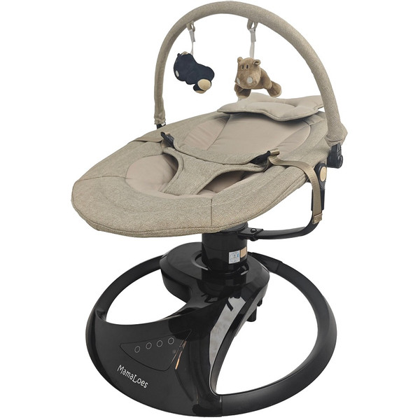 MamaLoes Nola Beige Deluxe Elektrische Babyschommel