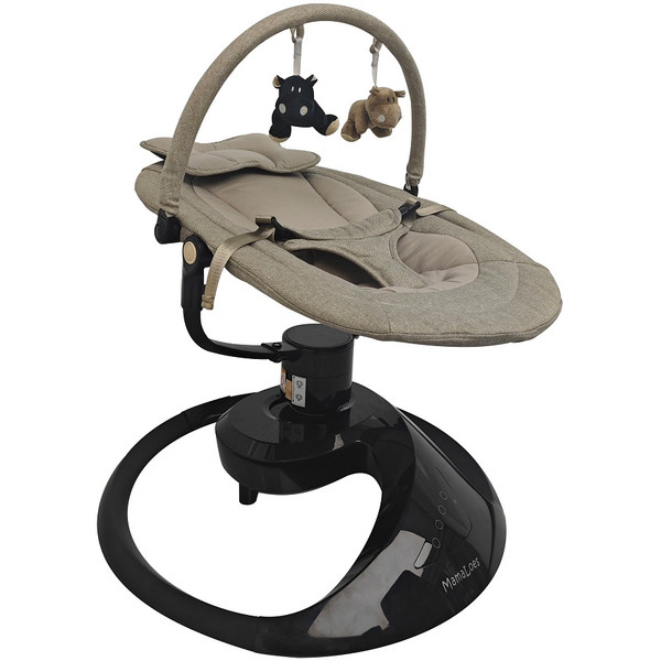 MamaLoes Nola Beige Deluxe Elektrische Babyschommel