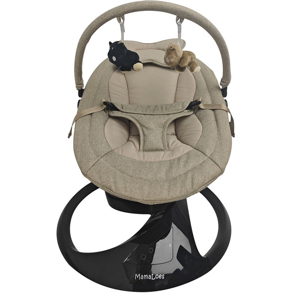 MamaLoes Nola Beige Deluxe Elektrische Babyschommel