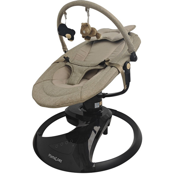 MamaLoes Nola Beige Deluxe Elektrische Babyschommel