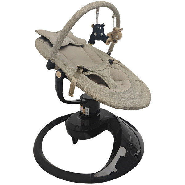 MamaLoes Nola Beige Deluxe Elektrische Babyschommel