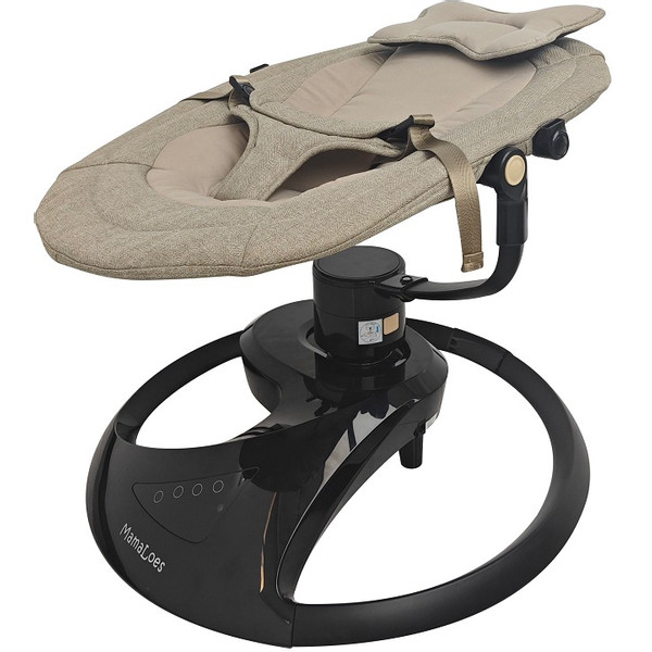 MamaLoes Nola Beige Deluxe Elektrische Babyschommel