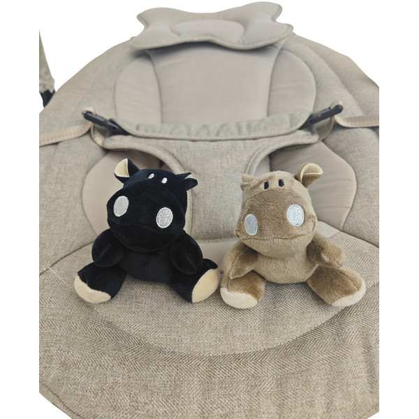 MamaLoes Nola Beige Deluxe Elektrische Babyschommel