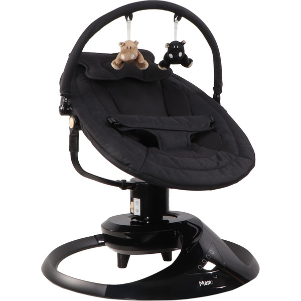 MamaLoes Nola Zwart Deluxe Elektrische Babyschommel