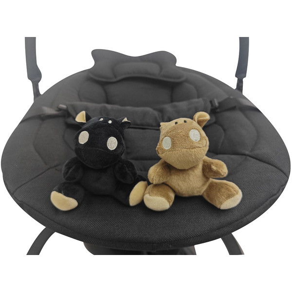 MamaLoes Nola Zwart Deluxe Elektrische Babyschommel