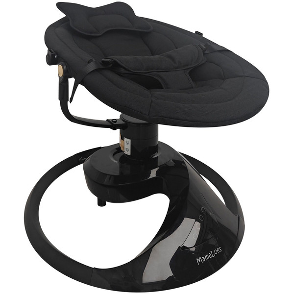 MamaLoes Nola Zwart Deluxe Elektrische Babyschommel