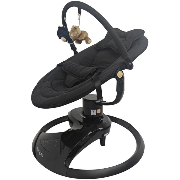 MamaLoes Nola Zwart Deluxe Elektrische Babyschommel