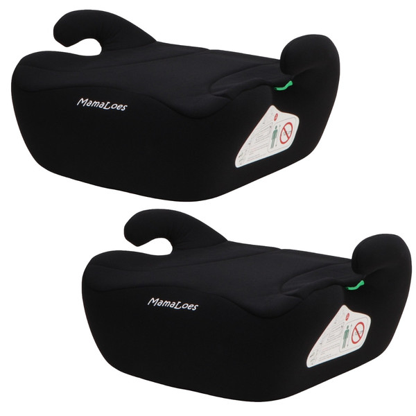 MamaLoes Noor Zwart 125-150 cm i-Size Booster - Set van 2