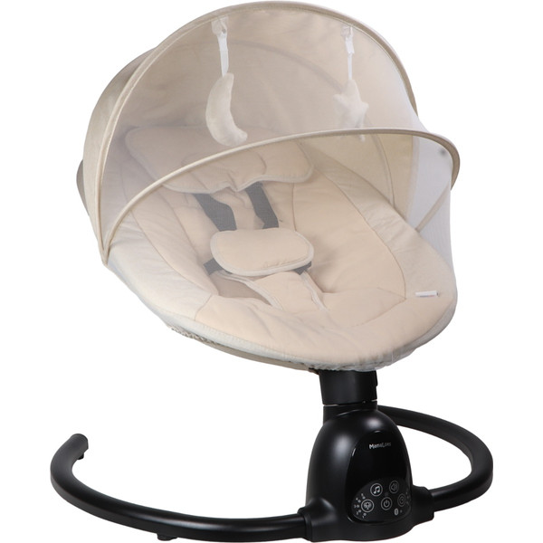 MamaLoes Noud Beige Elektrische Babyschommel ML050409